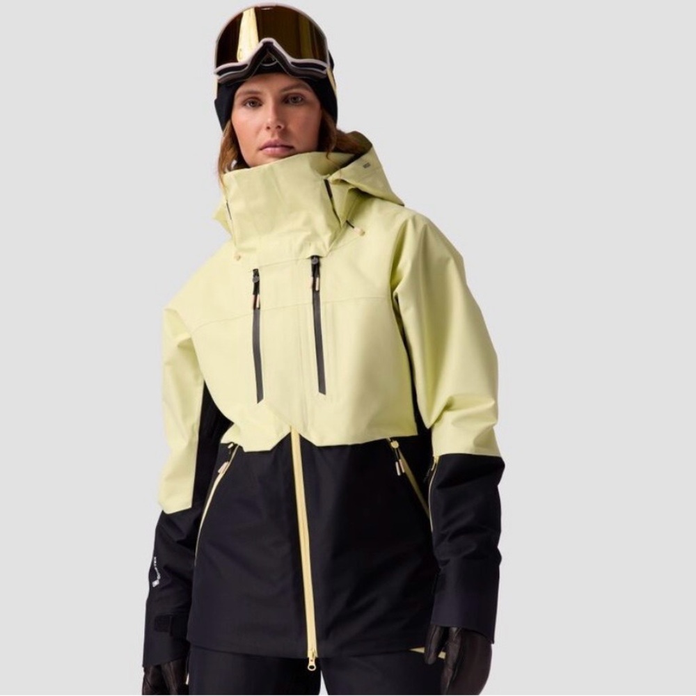 Women's Black and Cream Ski Jacket